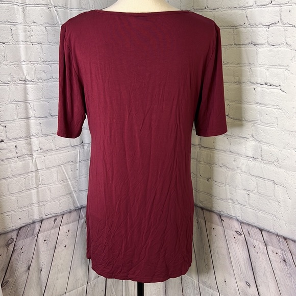 Burgundy Lactation/Maternity/nursing top - Picture 5 of 5
